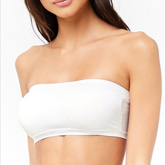 forever 21 white bandeau